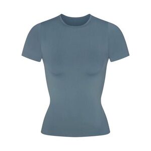 SKIMS Slate Blue Short Sleeve Tee
